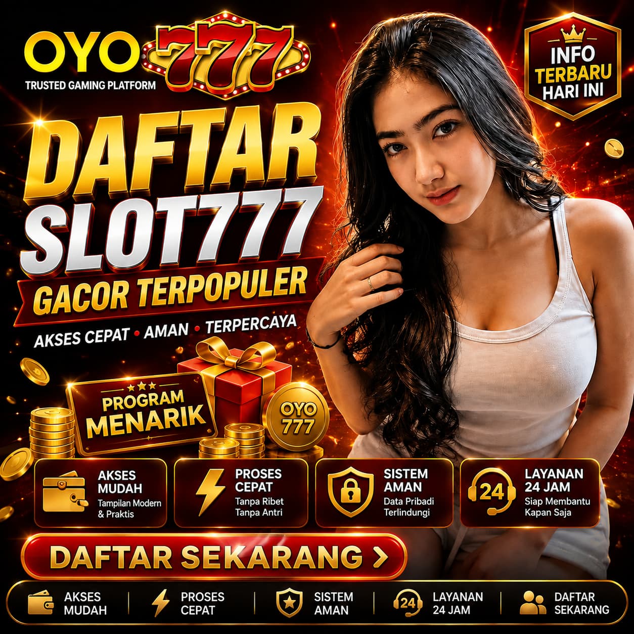 OYO777: Daftar Situs Slot Terpercaya Link Slot777 Gacor Mudah Maxwin Hari Ini